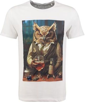 T-shirt - Motiefprint - Jersey - Ronde Hals - Halve Mouw