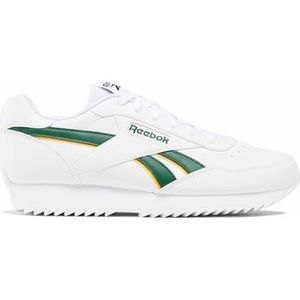 Reebok Unisex Rewind Run Ripple Sneaker, FTWWHT/DRKGRN/CLAYEL, 10 UK, Ftwwht Drkgrn Clayel, 44.5 EU