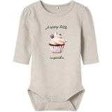Name It - Nbfnucake Ls Body - Kleding - Mélange Peyote - Voor Dames