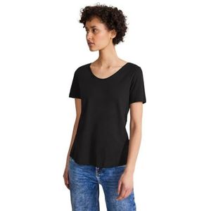 Street One Dames Style Qr New Gerda Shirt, zwart, 44