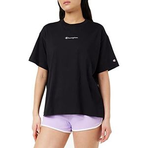 Champion Legacy American Classics Small Logo Oversized S/S T-shirt, zwart, XS dames
