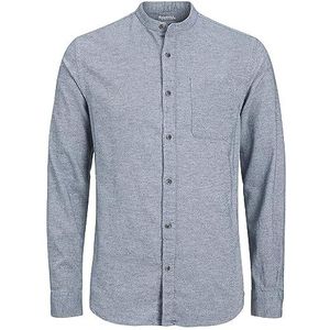 Bestseller A/S Heren JJEBAND Melange Shirt LS SN, Faded Denim, M, Faded Denim, M