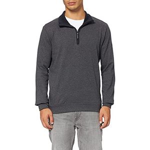 Pierre Cardin Heren sweatshirt Stand-up Collar Zip Interlock tweekleurig minimal dessin sweatshirt