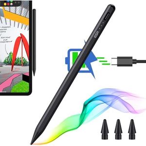 ESR Styluspen voor iPad, iPad potlood met kantelgevoeligheid, palmvorming, iPad-stylus met magnetische sluiting voor iPad Pro 12,9/11, iPad Air 5/4, iPad mini 6 en iPad 10e/9e/8e generatie, zwart