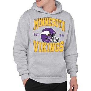 Junk Food Unisex Arizona Cardinals Team helm volwassenen fleece hoodie sweatshirt met capuchon, Minnesota Vikings - Athletic Heather, S