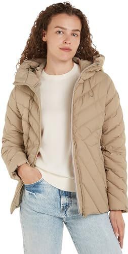 Tommy Hilfiger - Chevron Mw - Gewatteerde Jas - Beige