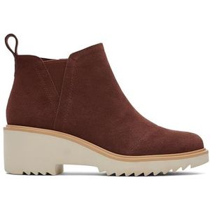 TOMS Maude Enkellaars voor dames, Kastanje Suede, 36 EU