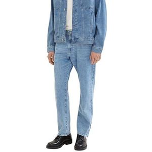 TOM TAILOR Denim Heren Loose Straight Jeans, 10142 - Light Stone Blue Denim, 36W x 34L