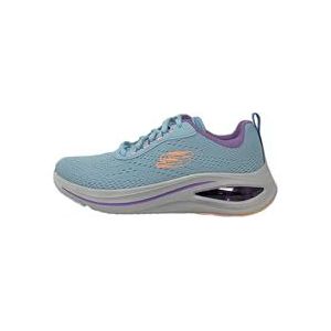 Skechers Dames Skech META AIRED Out, lichtblauw mesh/multi trim, 5.5 UK, Lichtblauwe Mesh Multi Trim, 38.5 EU
