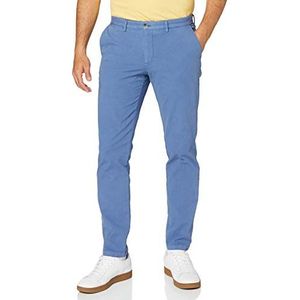 Hackett London GMT Dye Texture Chinobroek voor heren, Blauw (5ml), 31W / 32L