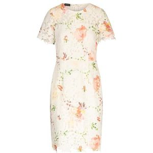 APART kanten jurk van kant, all-over bedrukt, Crème-multicolor, 40