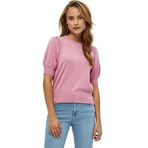 Minus Liva Puff Halve Mouw Gebreide Trui, Rosa Truien Voor Vrouwen UK, Lente Dames Truien, Maat XS, 4015 Kasjmier Rose, XS