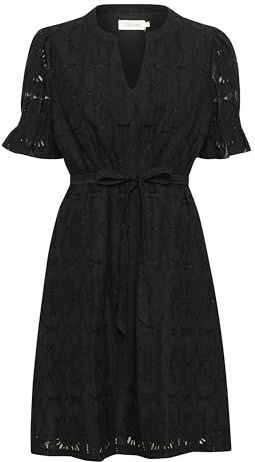 Cream - Jurk 'Libby' - Zwart - Katoen - Kwartmouw - Effen