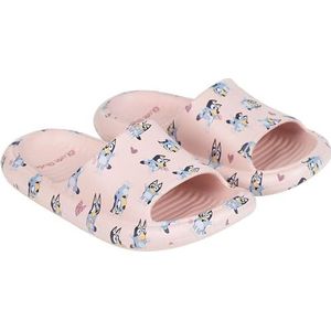 CERDÁ LIFE'S LITTLE MOMENTS Teenslippers voor kinderen, comfortabele en antislip sandalen van Bluey, grappig design, Roze, 24/25 EU