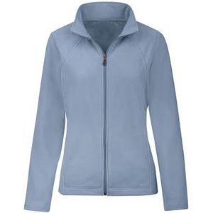 TRIGEMA Dames fleecejack in zwart, rood en blauw - 555112, Parelblauw, XXL