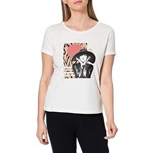 s.Oliver BLACK LABEL T-shirt voor dames, White Placed Print, 42