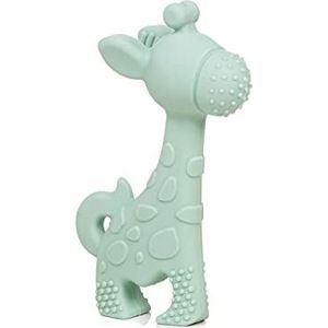 Jané Bijtspeeltje, giraffe van silicone, 5 verschillende texturen, geschikt voor de vaatwasmachine en de koelkast, vanaf 0 maanden
