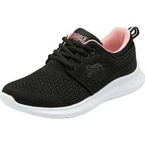 Lonsdale Durham Road hardloopschoen voor dames, Zwarte Thee Roos, 36 EU