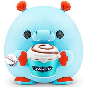 Snackles (Cinnabon) Hippo Super Sized 35,6 cm pluche van ZURU, ultrazacht pluche, verzamelbare pluche met echte gelicentieerde merken, knuffeldier