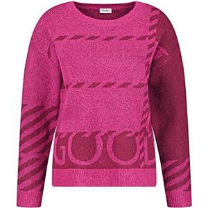Gerry Weber Dames 871042-35717 pullover, lila/roze/grijs patroon, 44