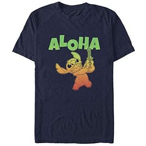 Disney Classics Lilo & Stitch - ALOHA STITCH Unisex Crew neck T-Shirt Navy blue XL
