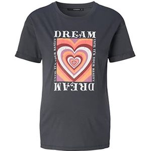 Supermom Tee Flippin T-shirt met korte mouwen voor dames, Antraciet - P652, 44