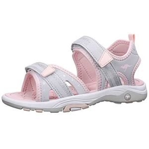 KangaROOS K-Leni Fee sandalen voor meisjes, Vapor Grey Frost Pink, 34 EU