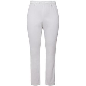 Ulla Popken Dames grote maten tot 64 | Jeggings, slipbroek | elastische band, achterzakken | Slim Fit | 696876, wit, 58 NL