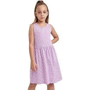 DeFacto Casual jurk voor meisjes, lila (lilac), 5-6 Jaren