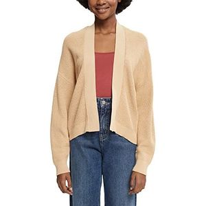 edc by ESPRIT Gebreid damesjack, 295/crèmebeige, XL
