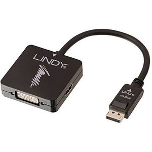 Lindy 41028 Converter DisplayPort 1.2 naar HDMI, DVI & VGA actief