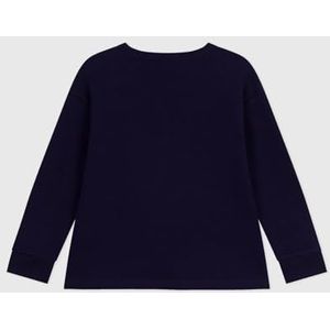 Petit Bateau T-shirt voor kinderen, lange mouwen, van effen katoen, Avond, 6 Jaren