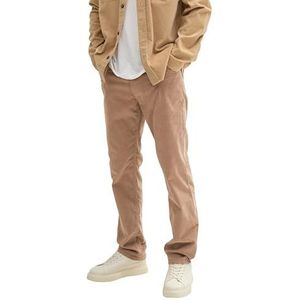 TOM TAILOR Heren Marvin Straight Broek, 13626 - Parasol Brown, 28W x 32L