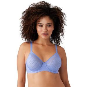 Wacoal Verhoogde Allure beugelbeha voor dames, volledige dekking, ondoorzichtig, Blauwe hortensia, 80C