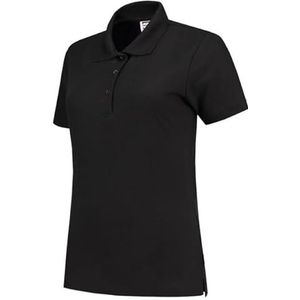 Tricorp Casual Fitted Poloshirt voor dames, 50% gekamd katoen/50% polyester, 180 g/m², zwart, maat L