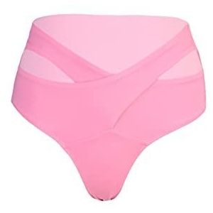 Trendyol Vrouw Hoge Taille Normale Trotter Slip Bikini Bodem, Roze,38, roze, 40