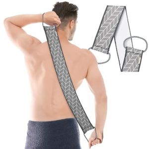 Joeji's Kitchen Doucherugborstel – lichaamsscrub van natuurlijke plantaardige vezels – scrub voor de rug voor dames en heren – doucheborstel kalmeert dode huid ruw