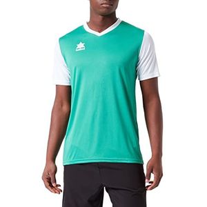 Luanvi Sportshirt voor heren | model Creta kleur groen en wit | T-shirt van interlock-stof - maat S, standaard, Groen/Wit, S