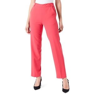 KAFFE Damesbroek, hoge taille, elastische tailleband, korte lengte, regular fit, Virtual Pink, 38