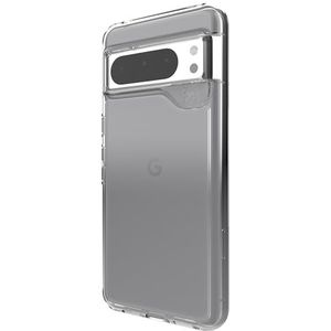 ZAGG Crystal Palace Google Pixel 8 Pro hoes, transparante afwerking met grafeen verbeterde bescherming tegen stoten, milieuvriendelijk met 78% gerecyclede inhoud, compatibel met draadloos opladen,