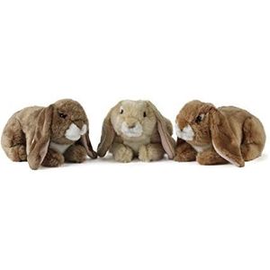 Living Nature Soft Toy AN40 knuffeldier konijntje met lussenoor, 3 designs, onbekend