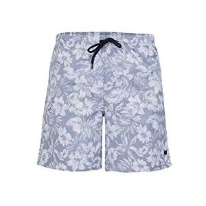 LTB Jeans Heren Gasawa Shorts, Grijs Wit Bloemen Print 12880, S