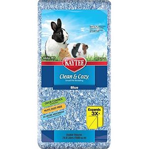 Clean & Cozy Kattenbak voor kleine huisdieren/knaagdieren/hamsters, Blauw, 99,9% weinig uitstoot van stof, Geurbestrijding, 24,6 L