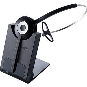 Jabra Pro 920 Mono gebruikersvriendelijke DECT-Office-headset voor vaste telefoons, hoog bereik, ruisonderdrukking, oplaadschaal inclusief, zwart