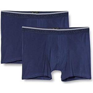 Punto Blanco Boxershorts voor heren, verpakking van 2 stuks, marineblauw, 52