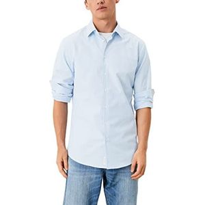s.Oliver Herenhemd met lange mouwen Sowho Tailored Fit, Lichtblauwe strepen, S