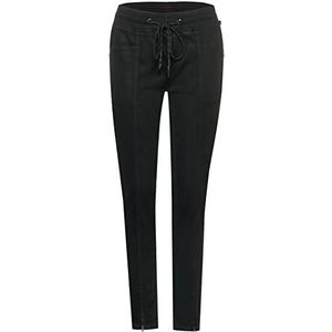 Street One Dames Jeans, Zwarte coating soft wash, 32W x 30L