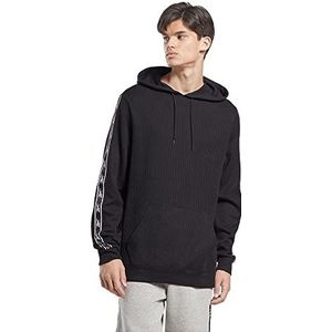 Reebok Heren Vector Tape Hooded Sweatshirt, Zwart, XS, Zwart, XS