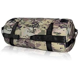 Yes4All Workout Sandbags, Heavy Duty Sandbags voor fitness, conditionering, MMA & Combat Sports - Camouflage - S