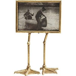 Kare Design frame Duck Feet, goud, eendenvoet, fotolijst, stalen frame, glazen front, 38 x 19 x 10 cm (H/B/D)